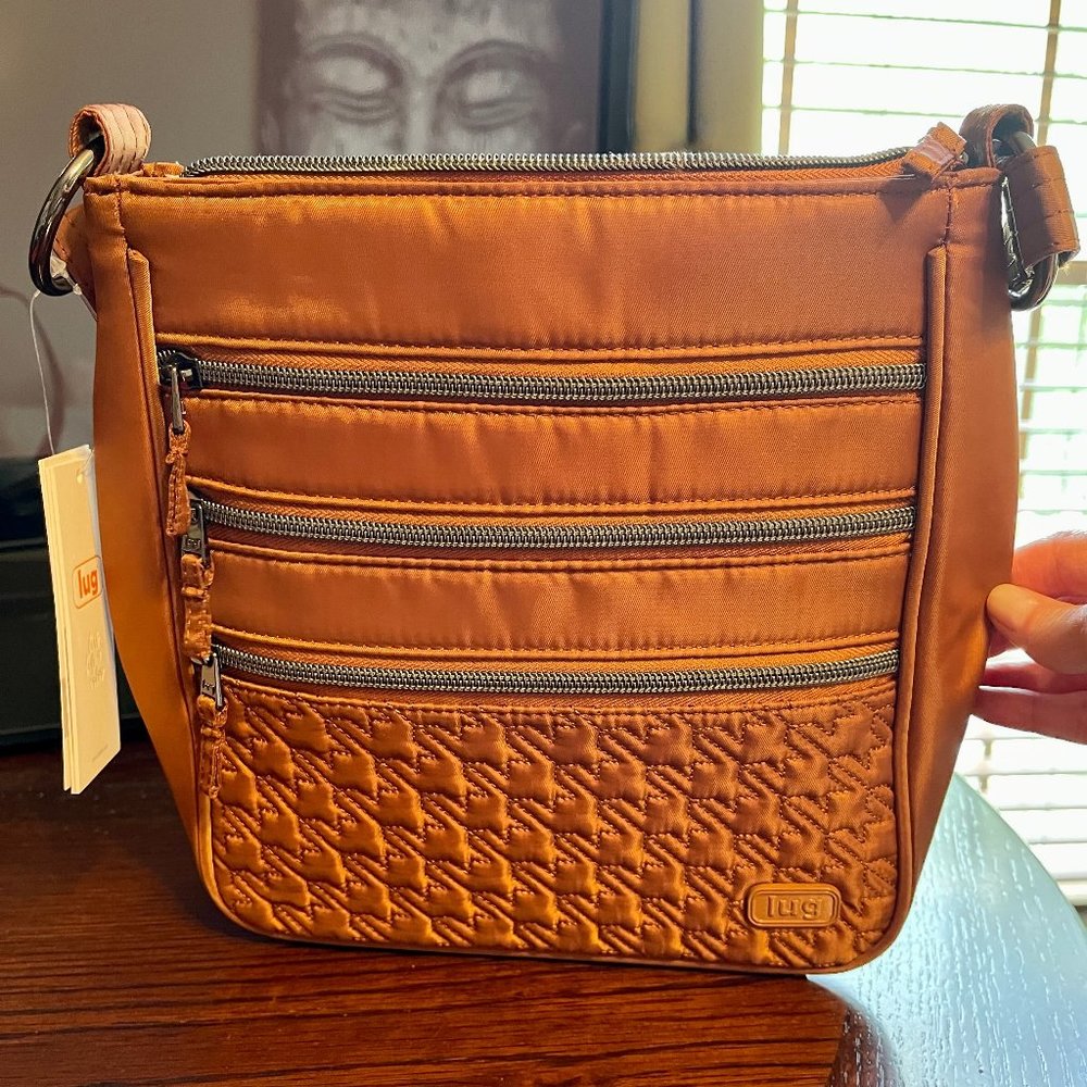 NWT Lug Breezer Crossbody Bag - Copper Brown